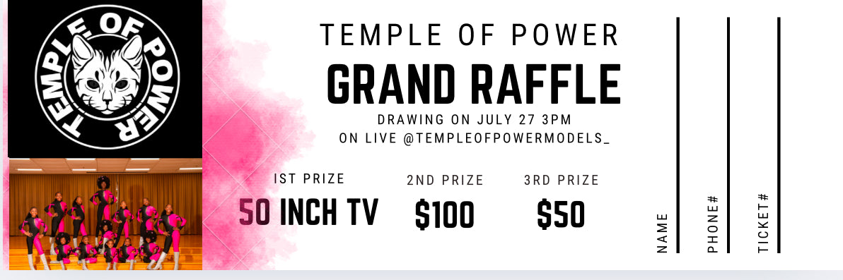 Raffle Ticket for Models - Temple Of Power