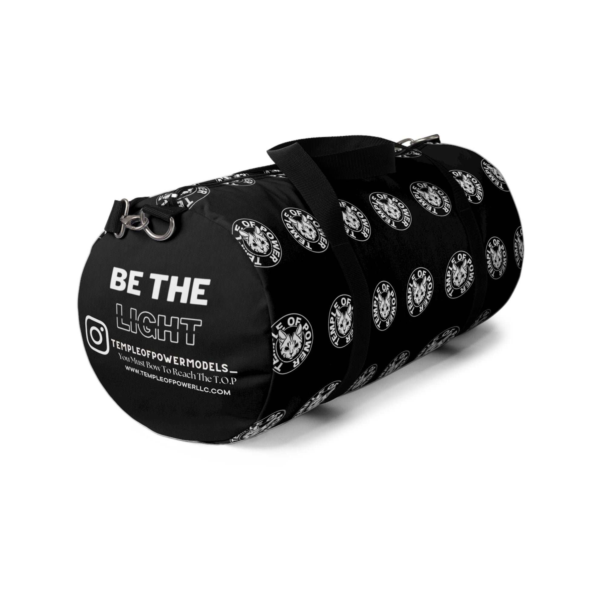 TOP BLACK Duffel Bag - Temple Of Power