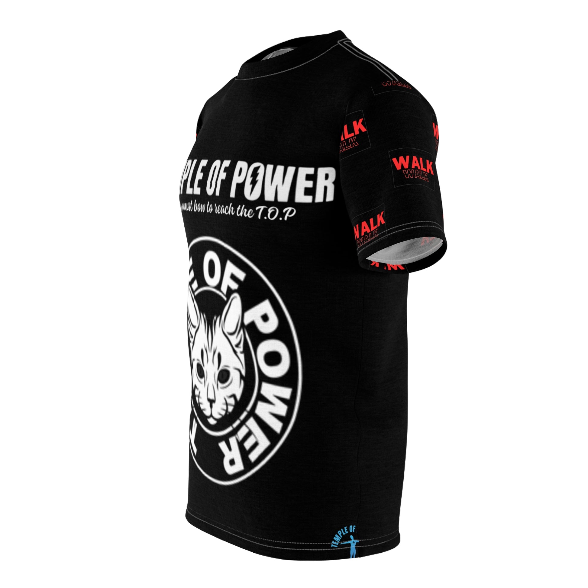 Red Walk Shirt Unisex Cut & Sew Tee - Temple Of Power