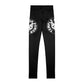 Youth Leggings — Black 'Temple of Power' Logo Knee Print - Temple Of Power